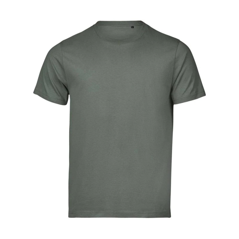 Image of TEE JAYS Mens Urban Luxury T-Shirt in Olive Size: XS Olive Male XS