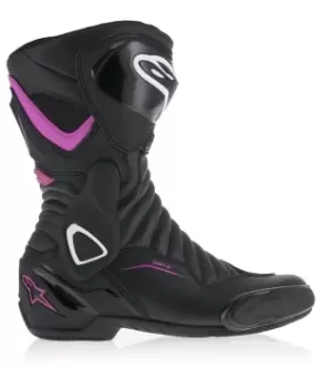 Image of Alpinestars Stella SMX-6 V2 Ladies Motorcycle Boots, black-purple, Size 37 for Women, black-purple, Size 37 for Women