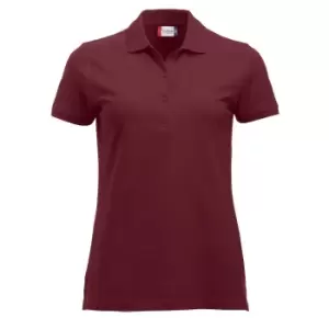 Image of Clique Womens/Ladies Marion Polo Shirt (XL) (Burgundy)