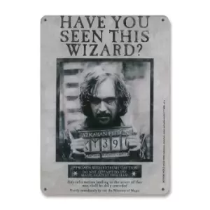 Image of Harry Potter Tin Sign Have You Seen This Wizard 15 x 21 cm
