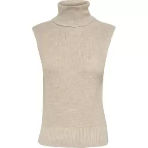 Image of Only Roll Knit Vest - Beige