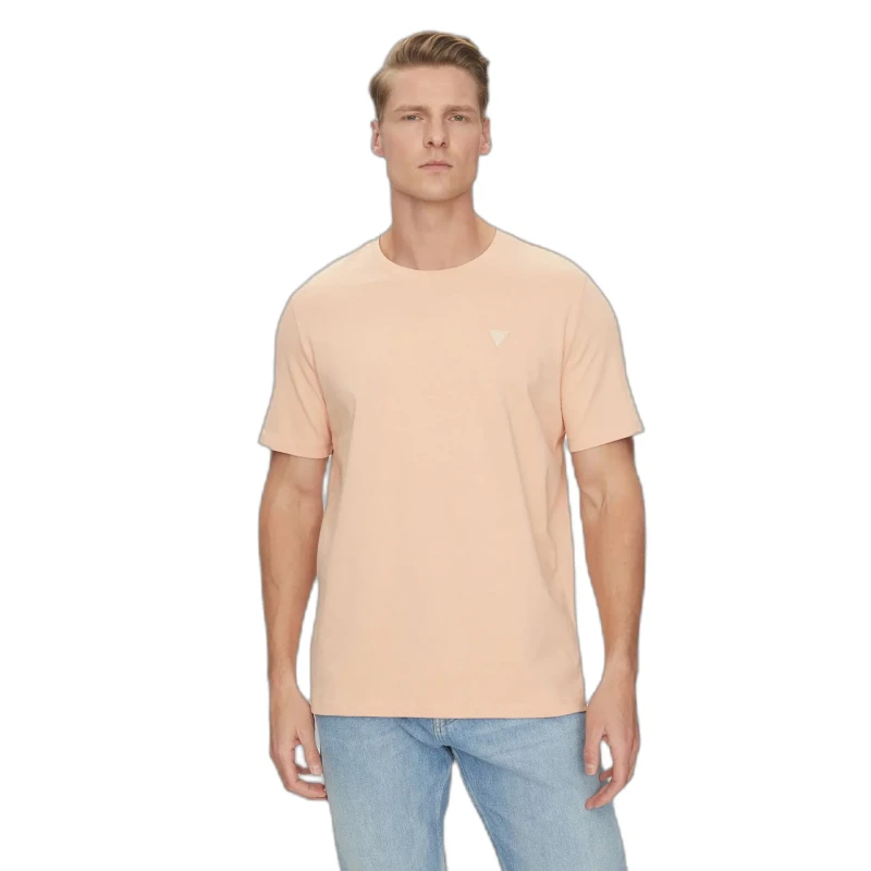 Image of Guess Round neck T-Shirt with patch Guess Rose Male M