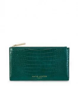 Image of Katie Loxton Celine Faux Croc Fold Out Purse - Green