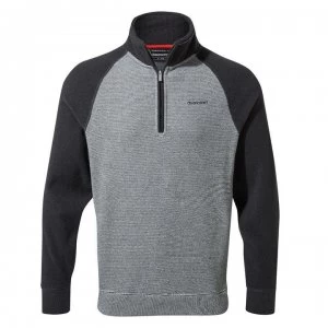 Image of Craghoppers Leto Half Zip Fleece Top - Black Pep/Grey