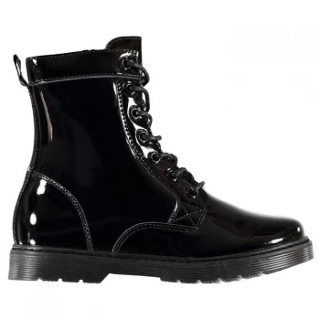 Image of Kangol Mayfield Child Girls Boots - Black Patent