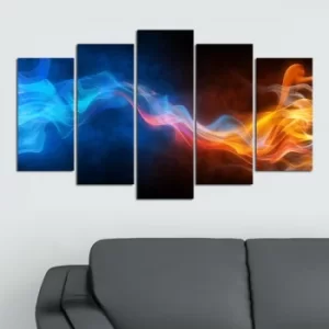 Image of 5PMDF-7 Multicolor Decorative MDF Painting (5 Pieces)