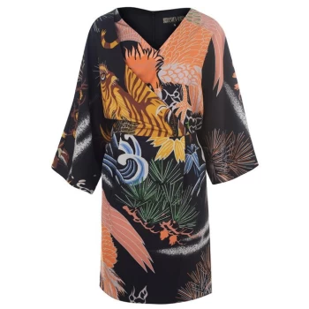 Image of Biba Tiger Kimono Dress - Multi-Coloured