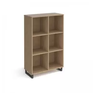 Image of Sparta cube storage unit 1370mm high with 6 open boxes and charcoal