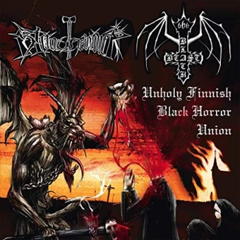 Image of Black Beast / Bloodhammer - Unholy Finnish Black Horror Union Vinyl