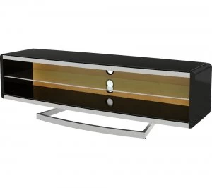 Image of AVF Options Portal 1500 mm TV Stand with 4 Colour Settings, Black