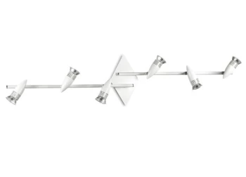 Image of Alfa 6 Light Indoor Adjustable Wall Spotlight White, GU10