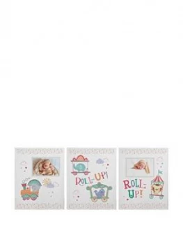 Image of Tiny Tatty Teddy Little Circus Set Of 3 Canvas'