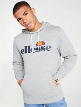 Image of Ellesse Gottero Overhead Hoodie - Grey Marl, Size S, Men