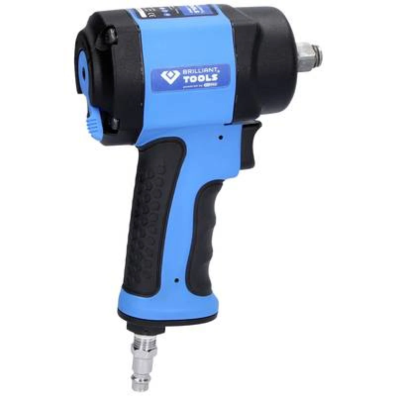 Image of BRILLIANT TOOLS Brilliant Tools BT160400 Pneumatic impact driver Tool holder: 1/2 (12.5 mm) Torque (max.): 1240 Nm BT160400