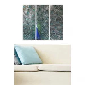 Image of MDF453846 Multicolor Decorative MDF Painting (3 Pieces)