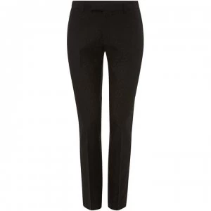 Image of Label Lab Daiquiri Skinny Fit Tonal Geo Suit Trousers - Black