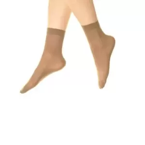 Image of Silky Womens/Ladies Opaque 40 Denier Ankle Highs (3 Pairs) (One Size (UK Shoe 3-8)) (New Mink)