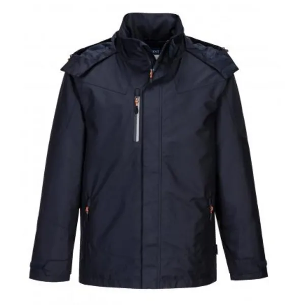 Image of Portwest Outcoach Mens Waterproof Jacket S555DNRL Colour: Dark Navy