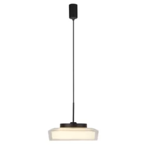 Image of Puck 1 Light Bathroom Pendant, Matt Black 3000K IP44