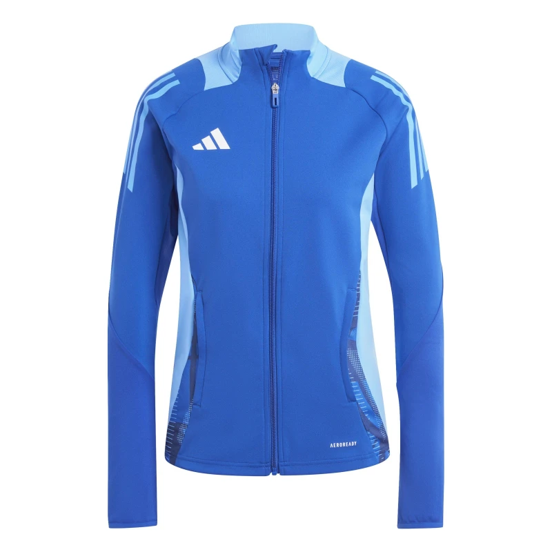 Image of adidas Womens Tiro24 Tracksuit Top Royal Blue female 6 (XXS)