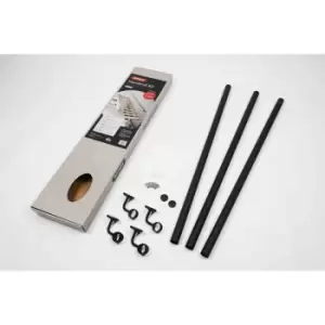 Image of Rothley Antibacterial Handrail Kit Matt Black 3 X 1.2Mtr (Indoor Only)