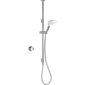 Image of Mira Mode Thermostatic Digital Mixer Shower Pumped Ceiling Fed in Chrome Stainless Steel