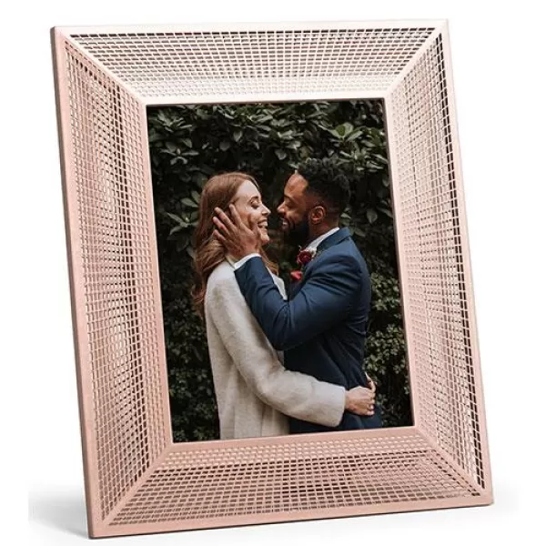 Image of Aura Smith 9.7-inch Digital Photo Frame in Platinum Rose