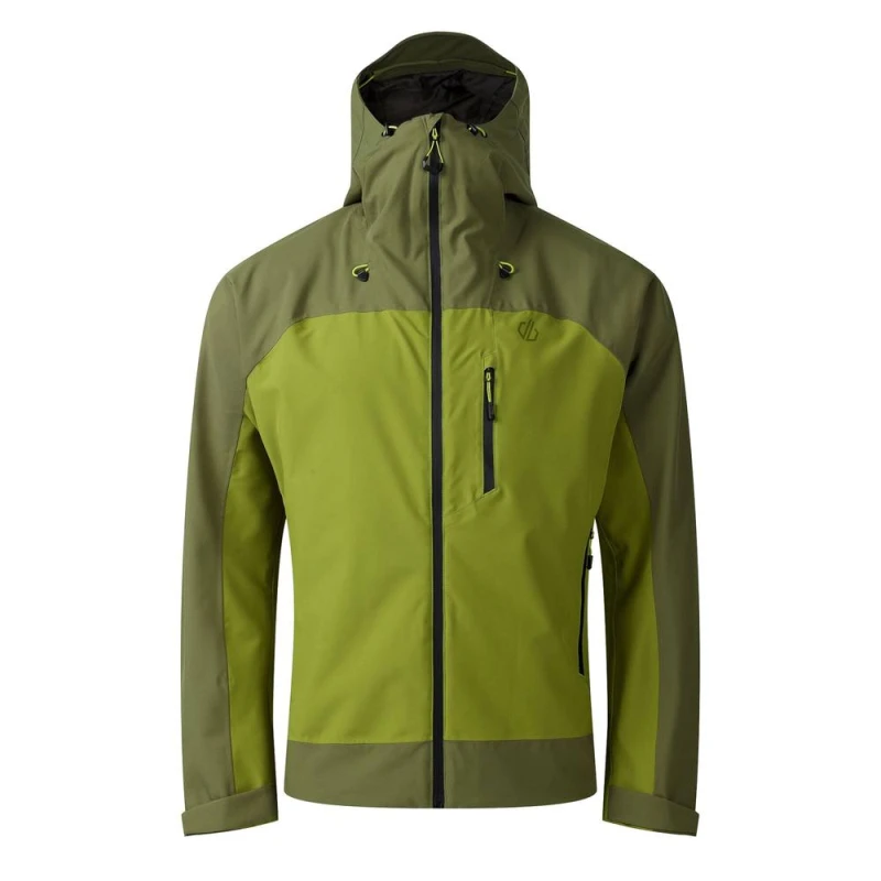 Image of Dare 2b Mens Torrek III Hooded Walking Waterproof Jacket in Olive Size: Medium Olive Male M