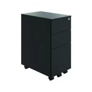 Image of Jemini Contract Steel 3 Drawer Mobile Pedestal Slimline 300x470x615mm