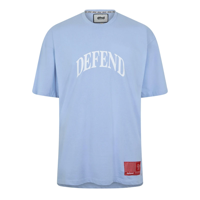 Image of DFND London Summer Core T-Shirt & Shorts Set Mens - Blue Blue XS