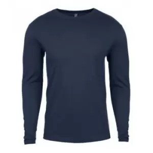 Image of Next Level Mens Long-Sleeved T-Shirt (S) (Indigo Blue)
