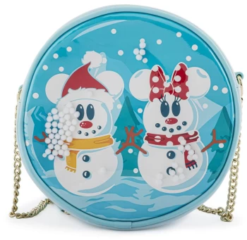 Image of Mickey Mouse Loungefly - Micky & Minnie Smowman Handbag multicolor