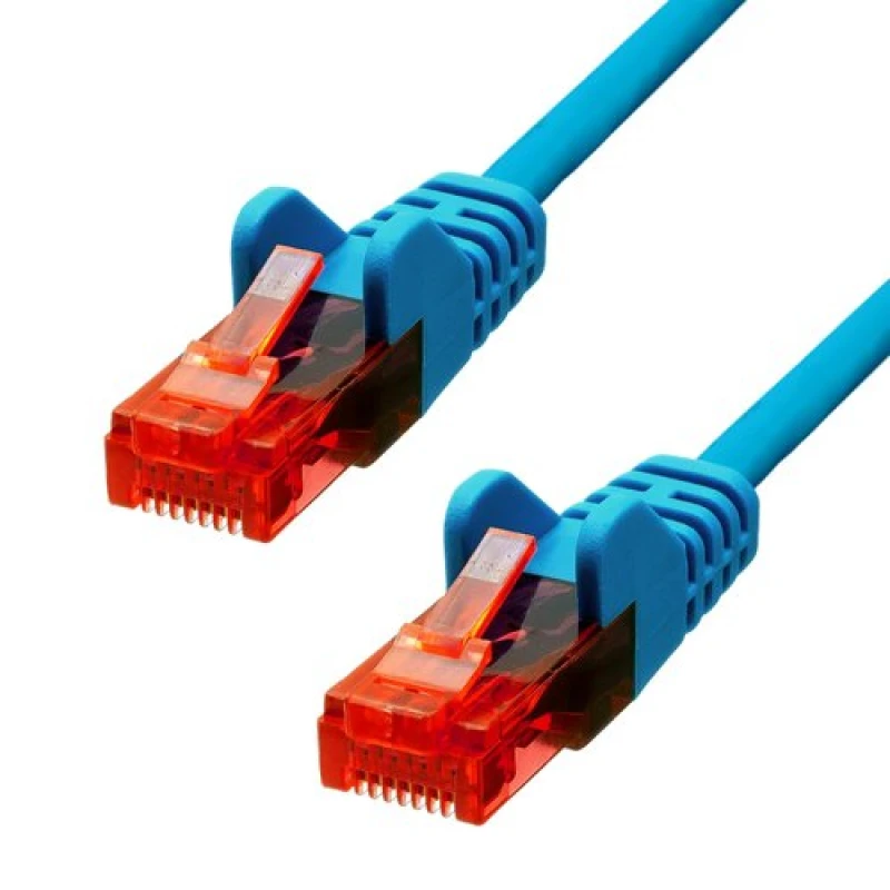 Image of ProXtend CAT6 U/UTP CCA PVC Ethernet Cable Blue 25CM