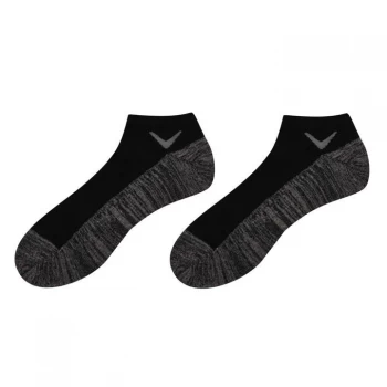 Image of Callaway No Show 3 Pack Socks Mens - Black