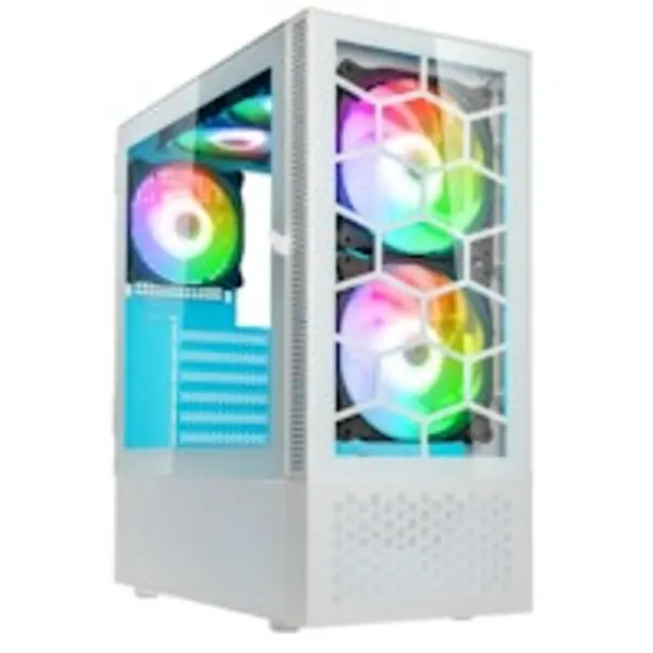 Image of Kolink Observatory MX Glass ARGB Midi Tower Case - White
