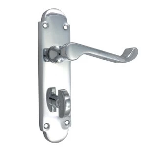 Image of Select Hardware 150mm Richmond Bathroom Lock - Chrome