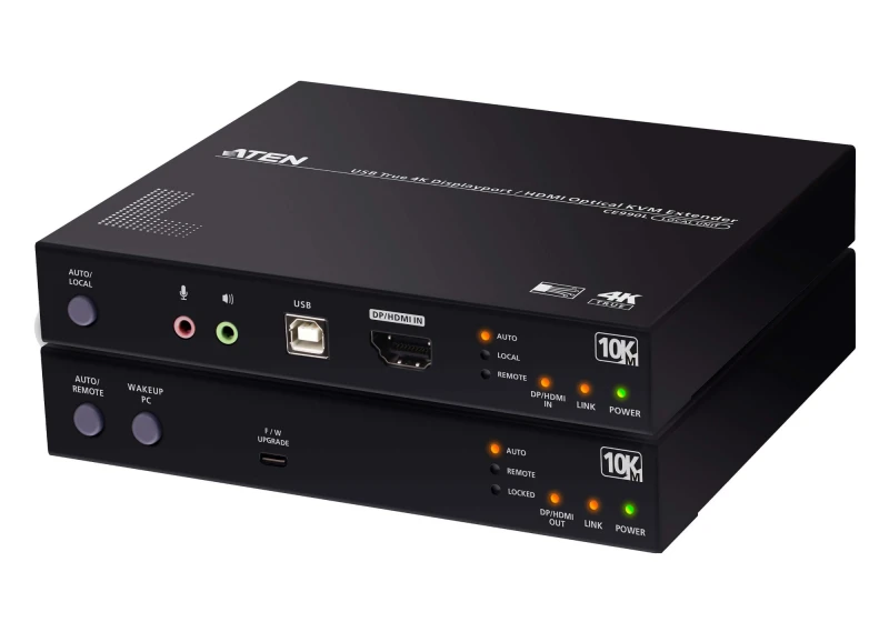 Image of ATEN True 4K DP/HDMI Optical KVM 10km