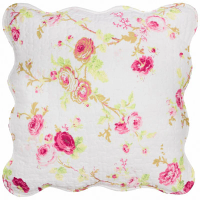 Image of Paoletti Honeypot Lane Floral Cushion White