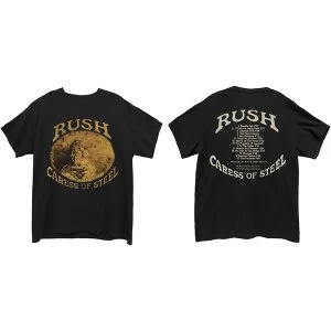 Image of Rush - Caress of Steel Unisex Small T-Shirt - Black