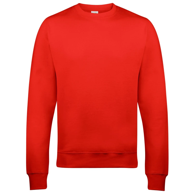 Image of AWDis AWDis Just Hoods Crew Neck Plain Sweatshirt (280 GSM) in Red Size: X-Small Red XS Unisex 5055805498274