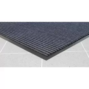 Image of Brush entrance matting, LxW 1500x900 mm, blue striped