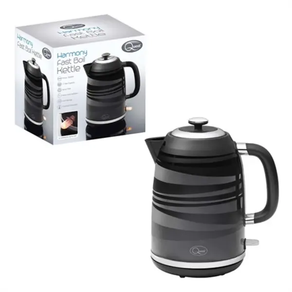 Image of Quest Harmony 1.7L Fast Boil Kettle - Black