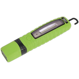 Image of Sealey Rechargeable 360° Inspection Lamp 3w 10 LED Li-ion Green