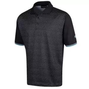 Image of Island Green Green Short Sleeve Polo Shirt Mens - Black