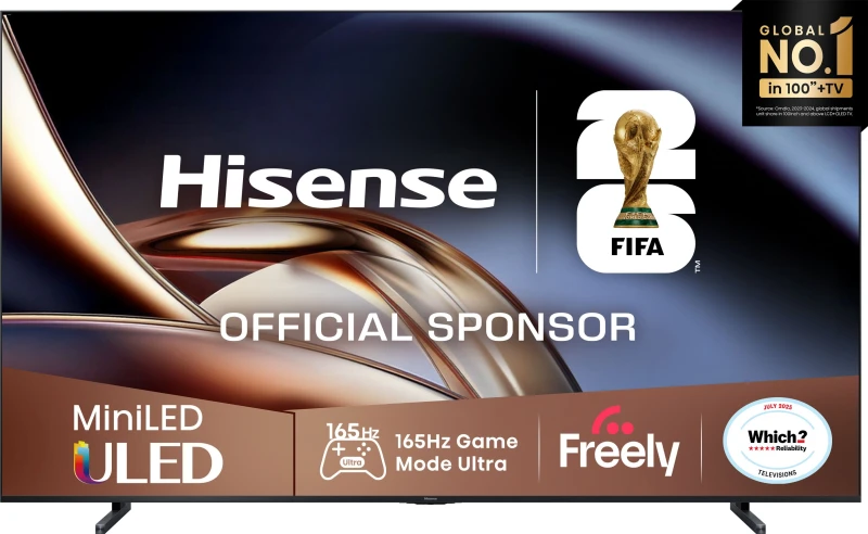 Image of Hisense U8Q 100" Smart 4K Ultra HD Freely TV - 100U8QTUK