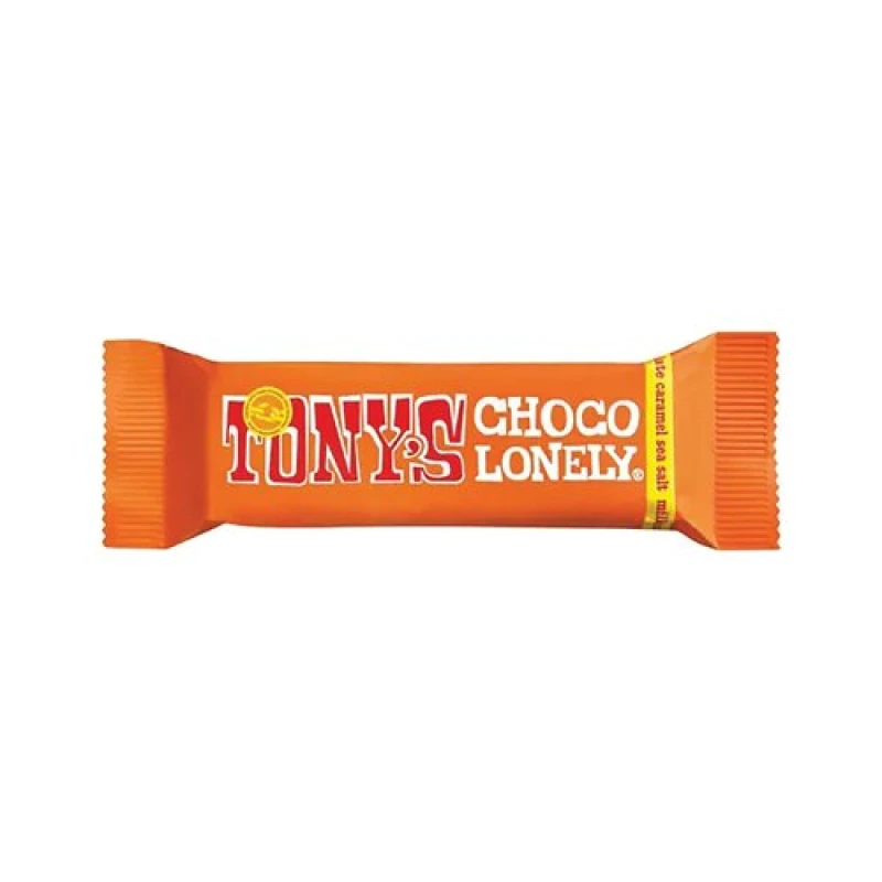 Image of Tony's Chocolonely Caramel Sea Salt Milk Chocolate Bar (35 Pack) UKB35DAS