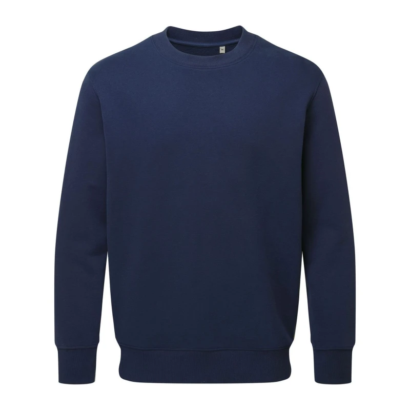 Image of Anthem Mens Plain Navy Sweatshirt Size: Large Navy Male L