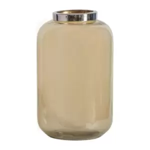 Image of Crossland Grove Potenza Lustre Vase Smoke 140X140X240Mm Brown