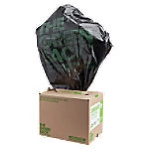 Image of The Green Sack light-duty refuse sacks Black 838 x 737mm (h x w) 5 kg capacity 100 per box