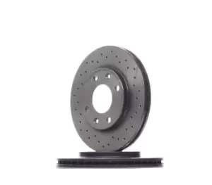 Image of PAIR BREMBO BRAKE XTRA DRILLED DISCS 09.5196.1X